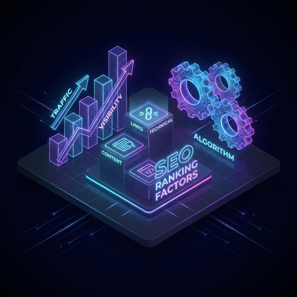 Sıralama (Ranking) ve Algoritmik Değerleme 3D Illustration