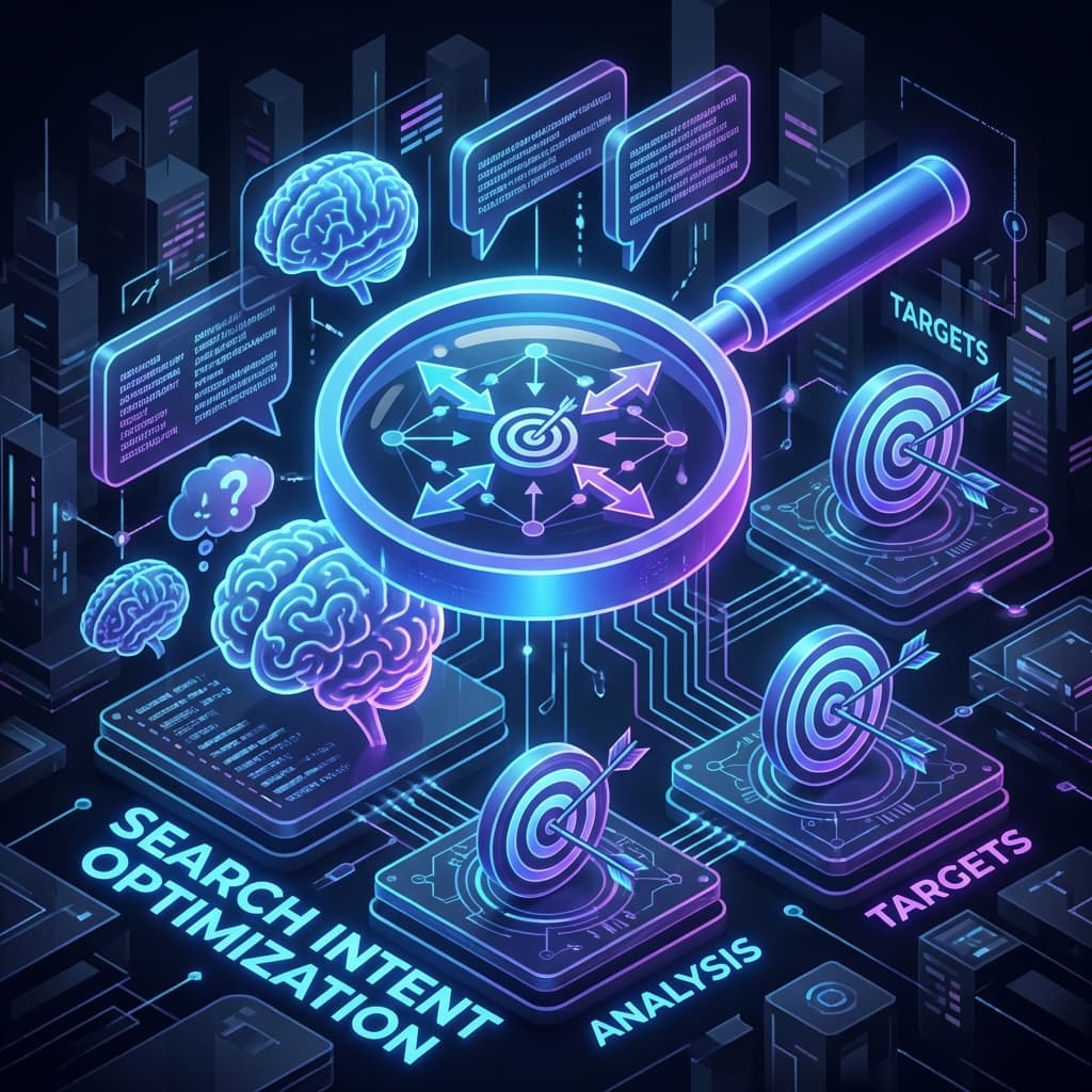 01. Arama Niyeti ve Anahtar Kelime Haritalama 3D Illustration